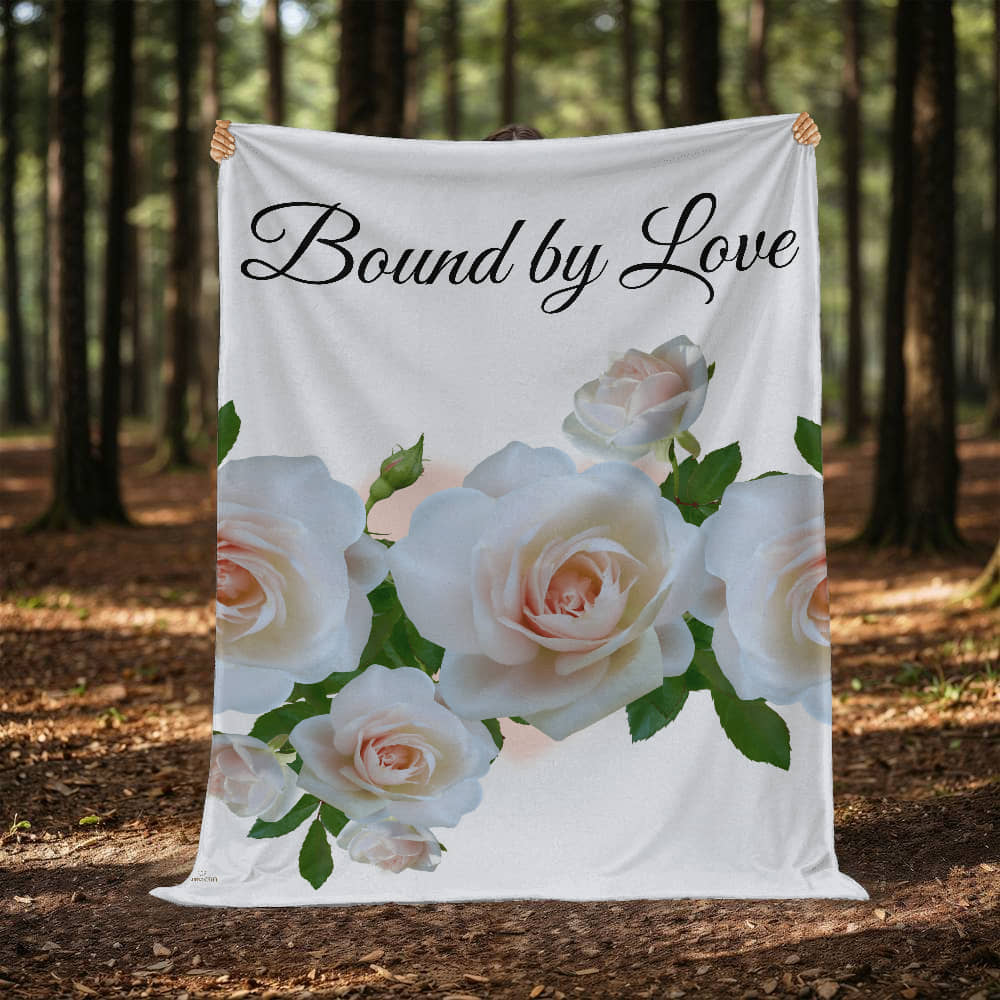 Bound by Love Blanket (White - wedding, engagement, anniversary)