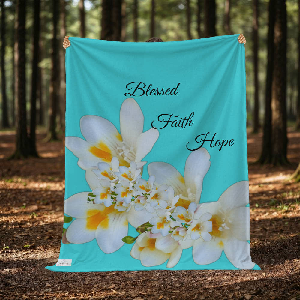 Blessed, Faith, & Hope Blanket