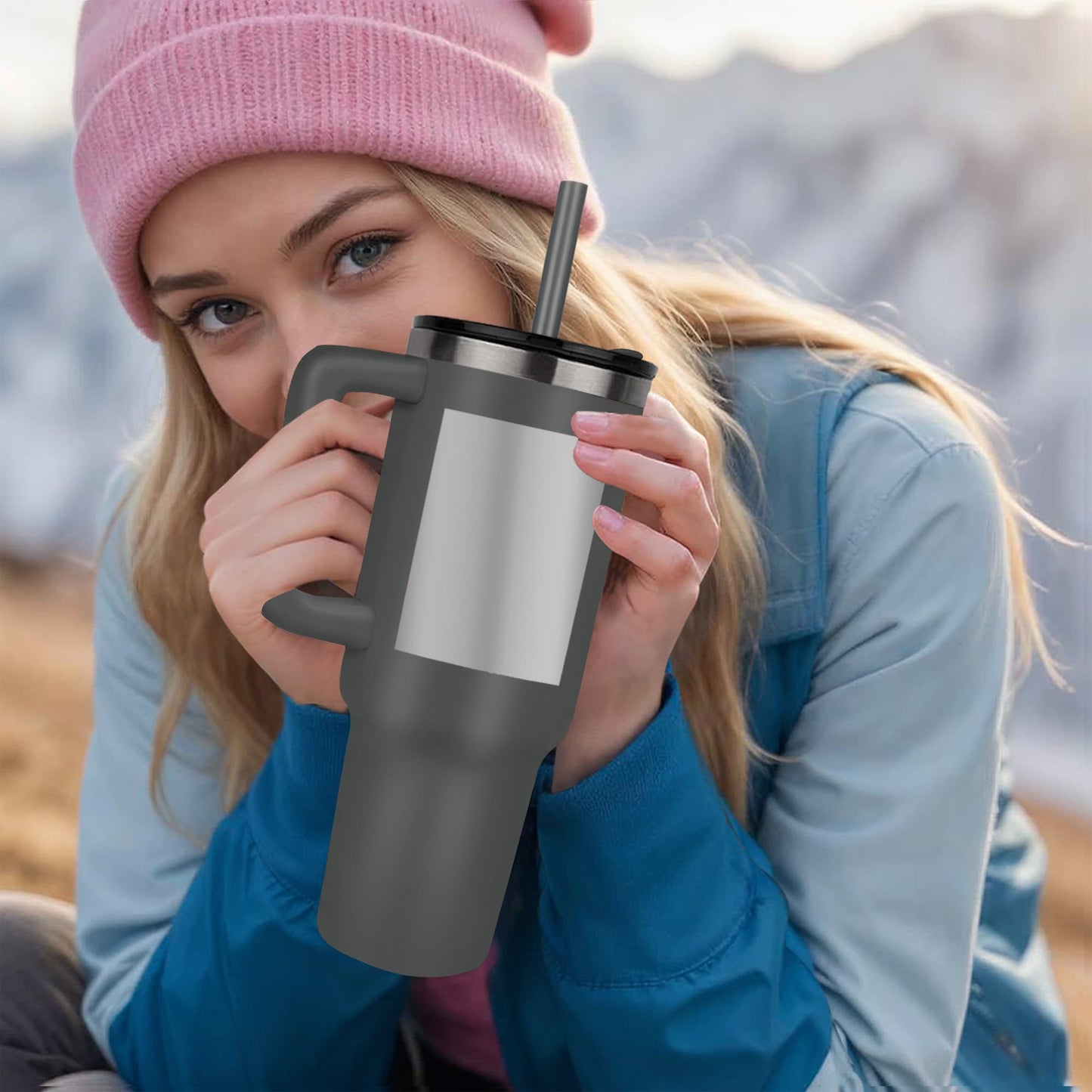 Side by Side. Heart to Heart. Pinacle 40 oz Tumber