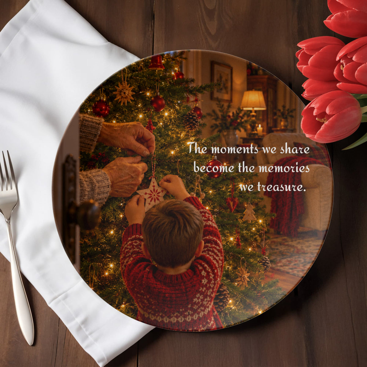 Treasured Moments - Christmas Plate