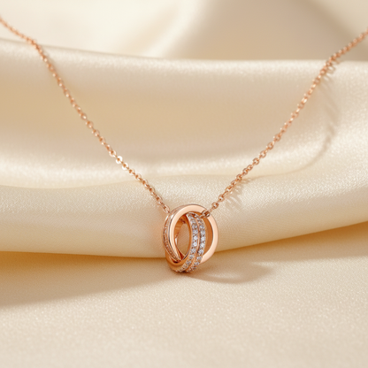 Harmony Ring Pendant Necklace (S925 Silver)
