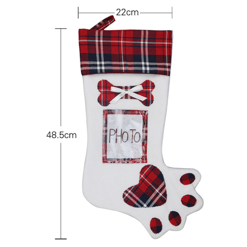 Puppy Paw Holiday Stocking