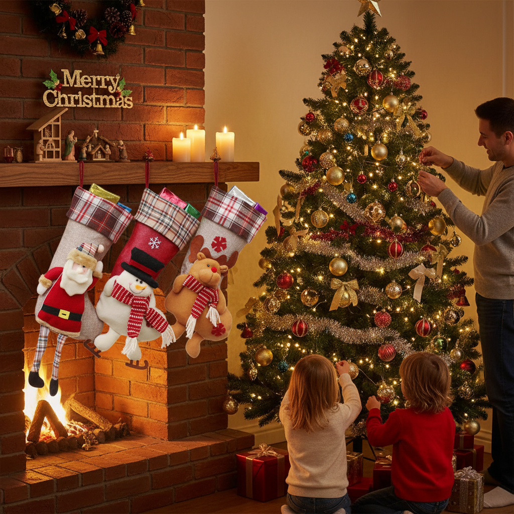 Festive Holiday Stocking Bags