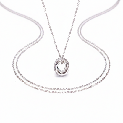 Harmony Ring Pendant Necklace (S925 Silver)