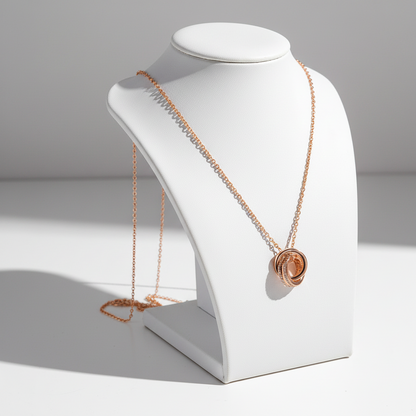 Harmony Ring Pendant Necklace (S925 Silver)