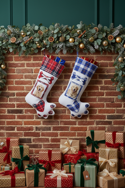 Puppy Paw Holiday Stocking