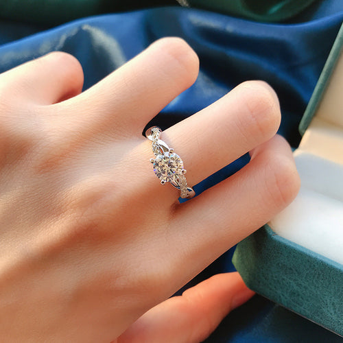 S925 Silver Celestial Wave Ring by Mujing