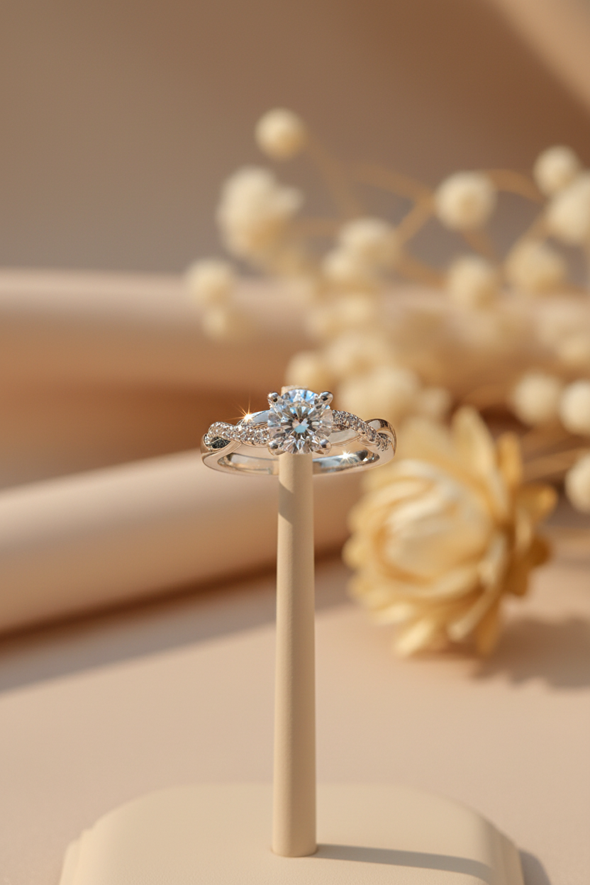 S925 Silver Celestial Wave Ring by Mujing