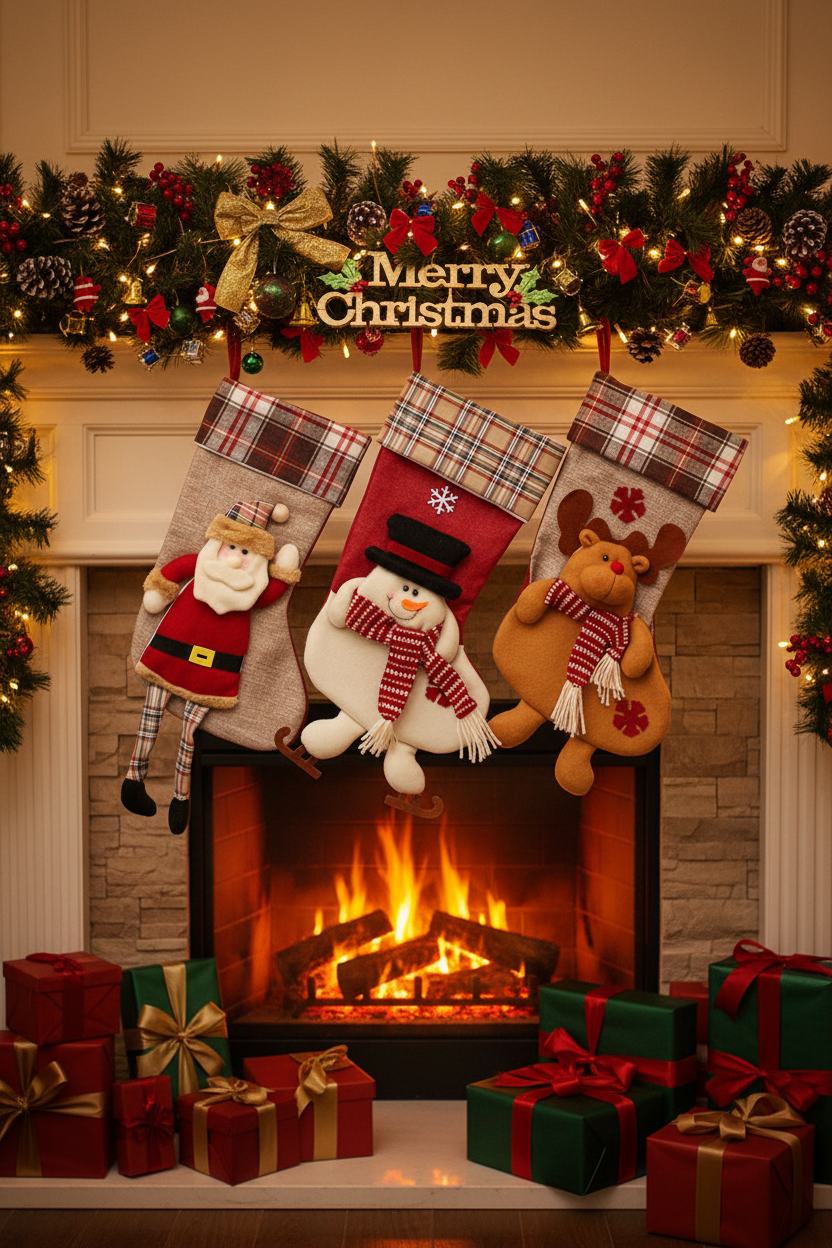Festive Holiday Stocking Bags