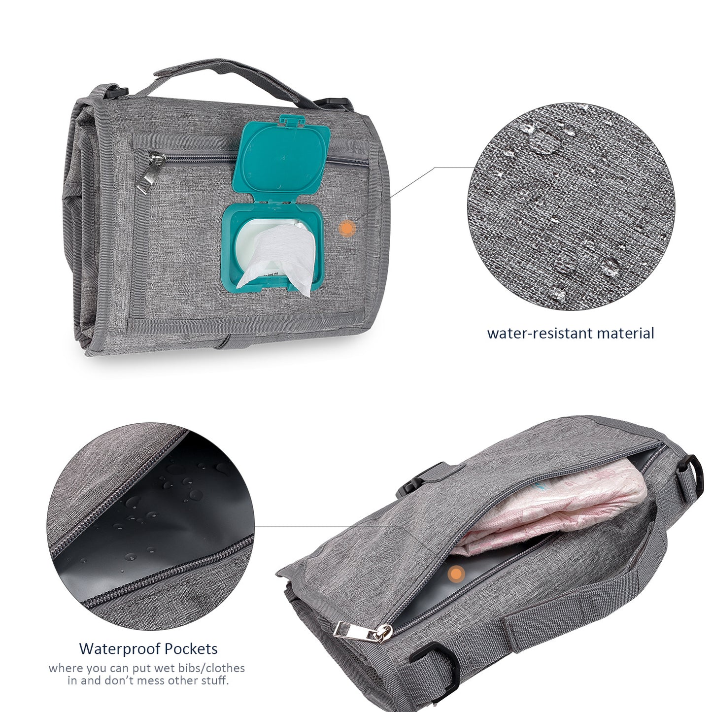 Compact Diaper Changing Kit