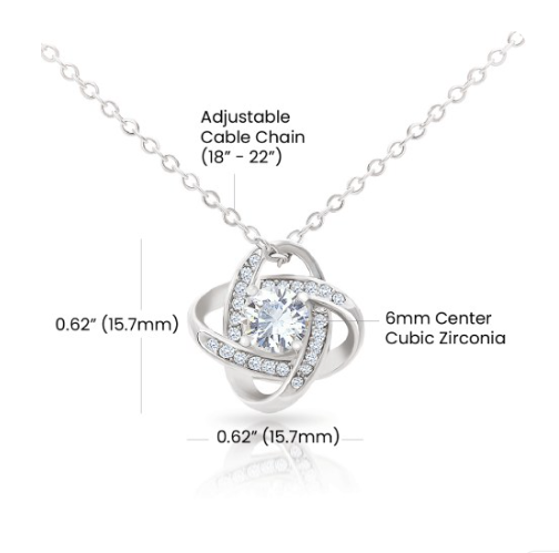 Love Knot Necklace for Wife – Mother's Day Gift from Husband