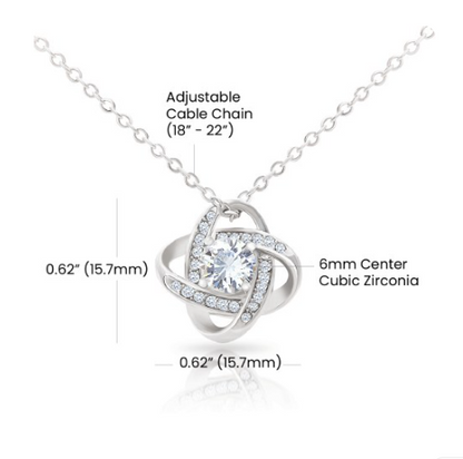 Love Knot Necklace for Wife – Mother's Day Gift from Husband