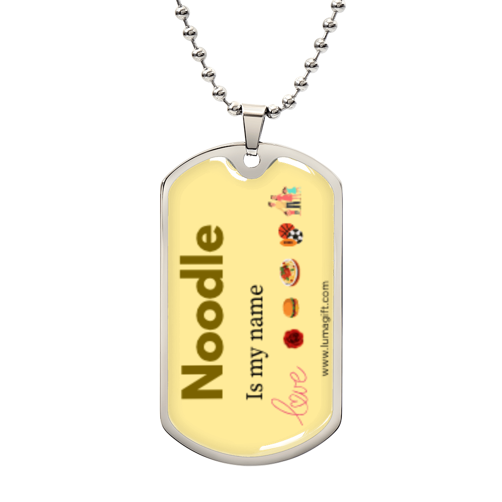 Noodle Dog Tag