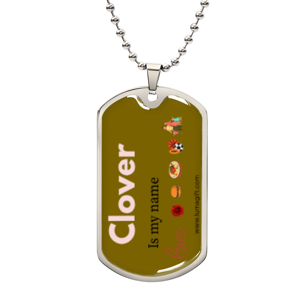Clover Dog Tag