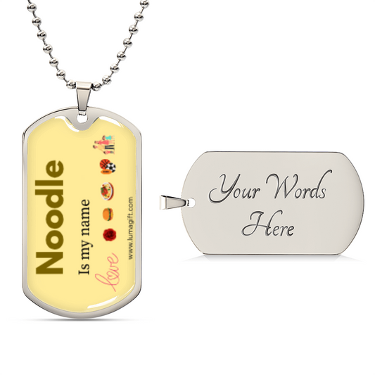 Noodle Dog Tag