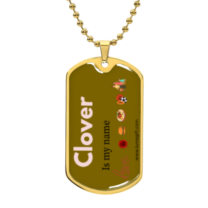 Clover Dog Tag