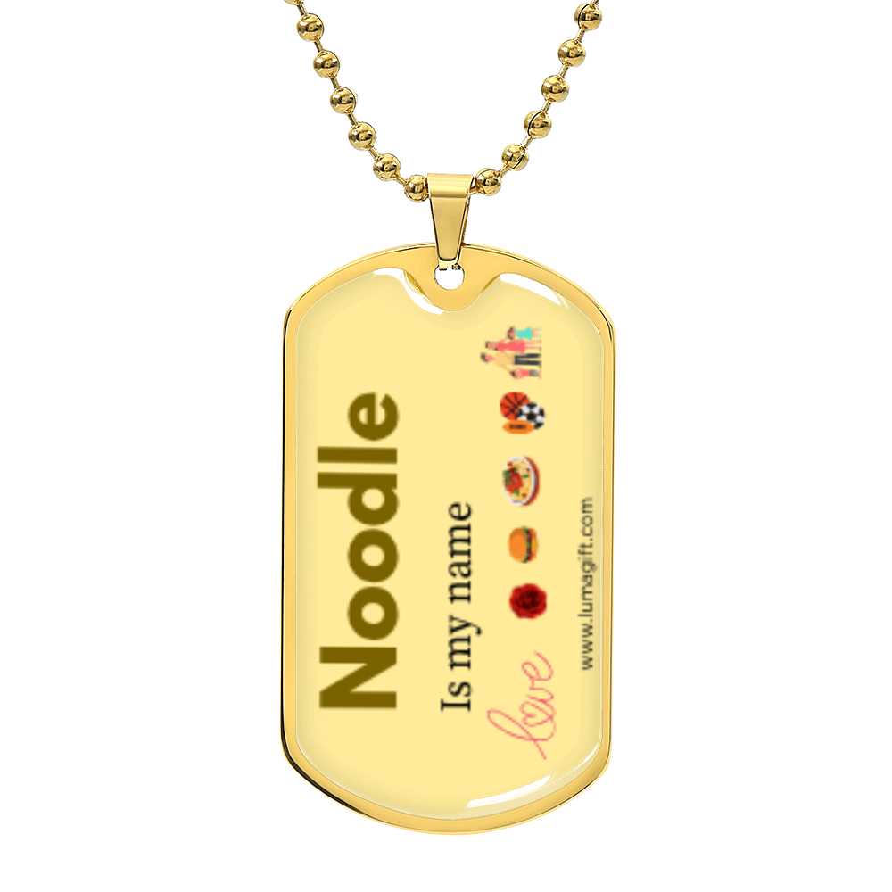 Noodle Dog Tag