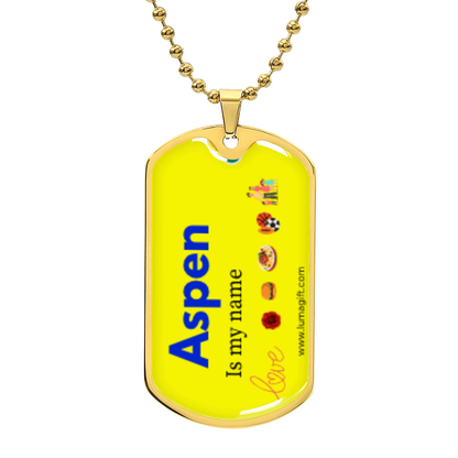 Aspen Dog Tag