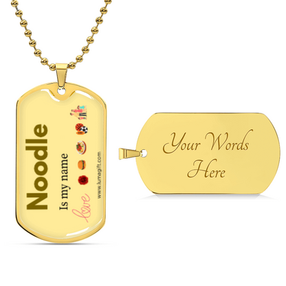 Noodle Dog Tag