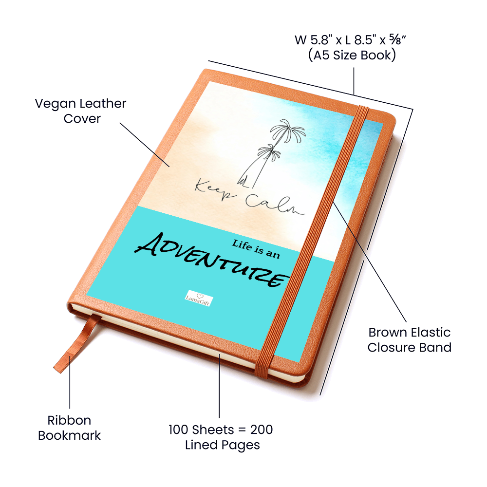 Life is an Adventure - Leather Journal