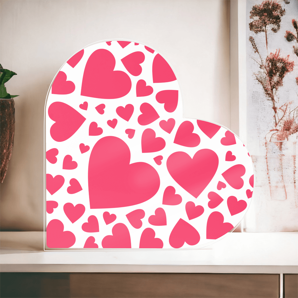 Heartfelt Glow – Acrylic Love Keepsake