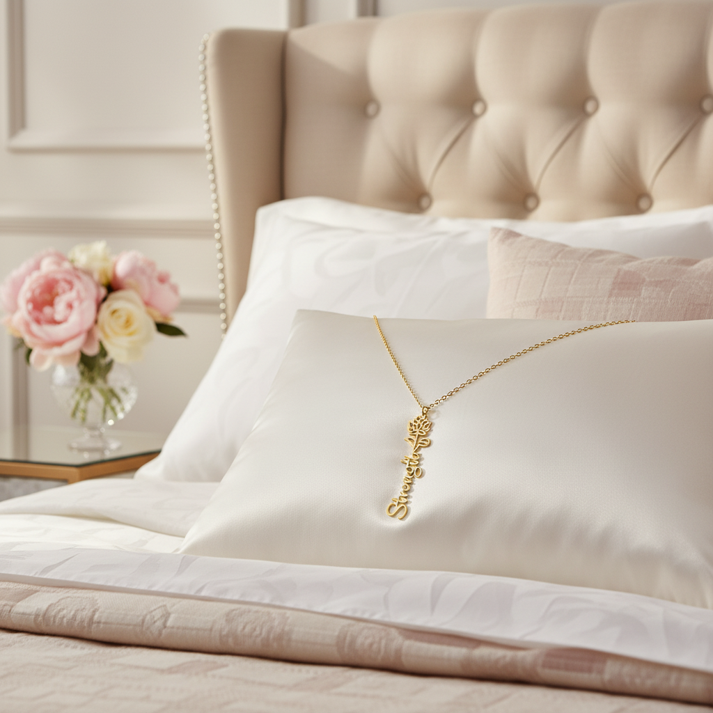 Blooming Love – Custom Name Necklace