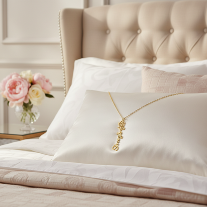 Blooming Love – Custom Name Necklace