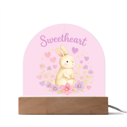 Sweetheart Glow - Dome Acrylic Plaque Night Light