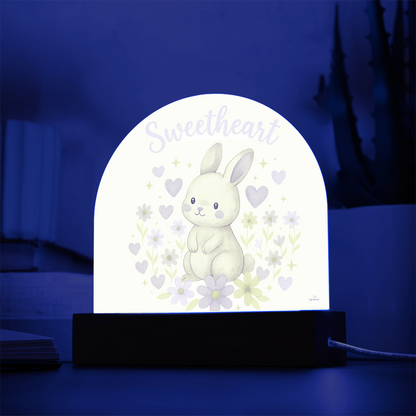 Sweetheart Glow – Dome Acrylic Plaque Night Light