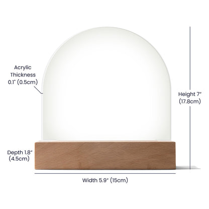 Little Love Glow - Dome Acrylic Plaque