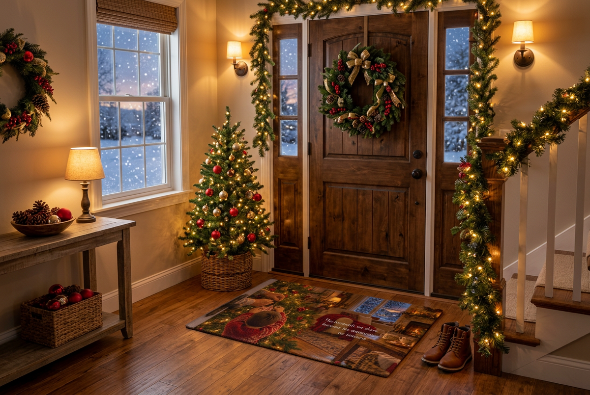 Treasured Moments - Christmas Doormat