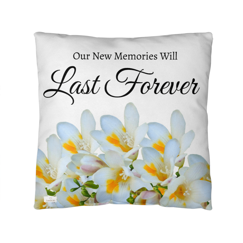 Our New Memories Will Last Forever (White - celebrates marriage & engagement)