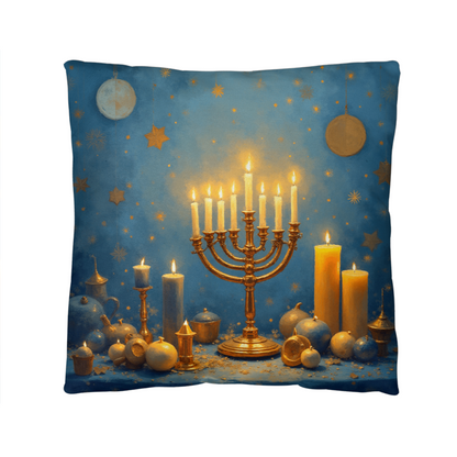 Hanukkah - faith, resilience, and light in the darkness pillow