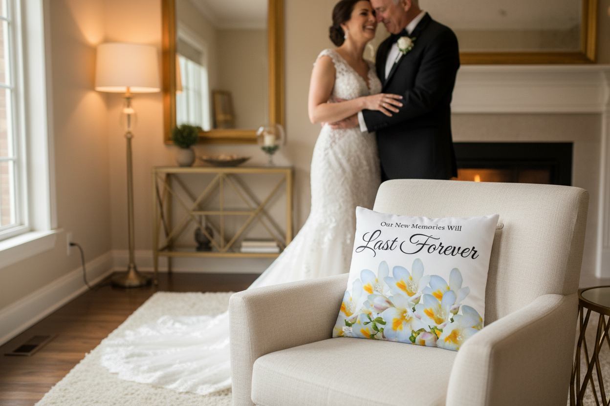 Our New Memories Will Last Forever (White - celebrates marriage & engagement)