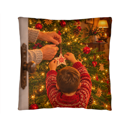 Treasured Moments — Christmas Decorative Pillow