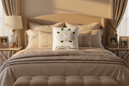 Our Eternal Love (White Roses - celebrates marriage & engagement)