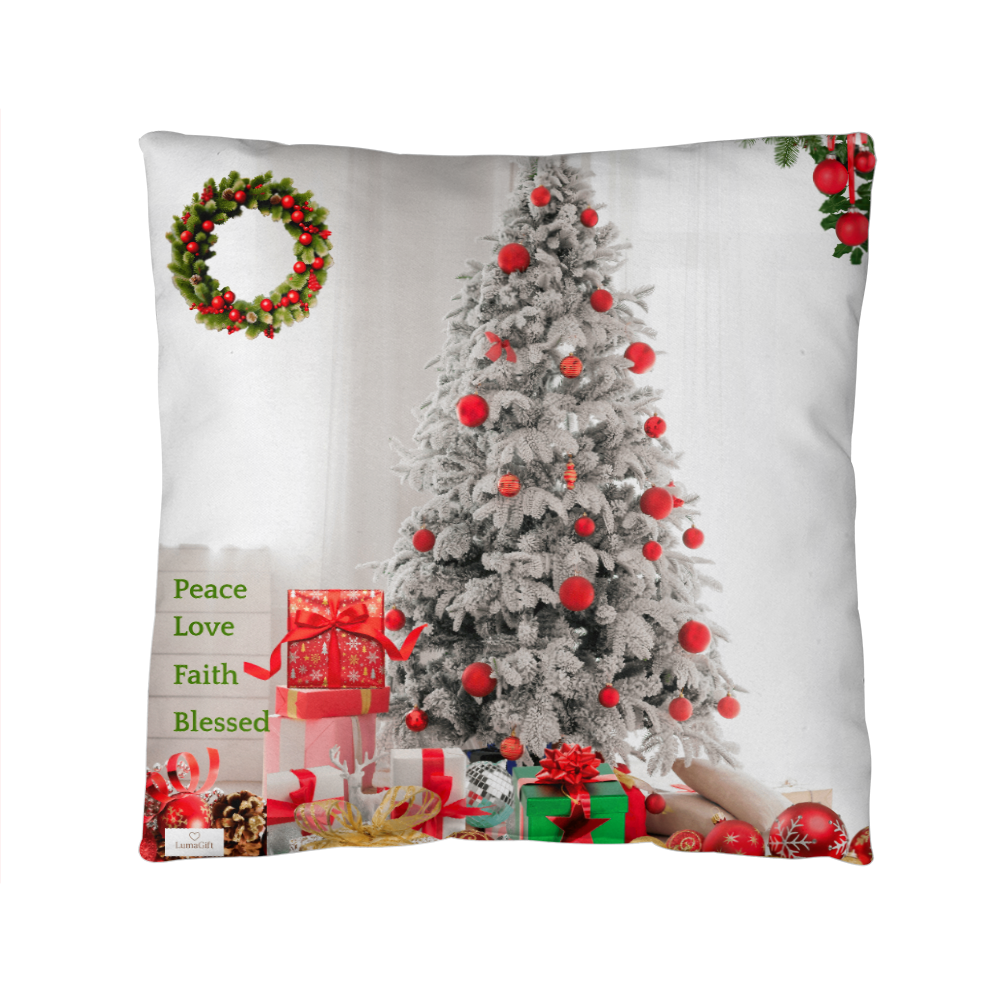 Merry Christmas Tree Gifts Pillow