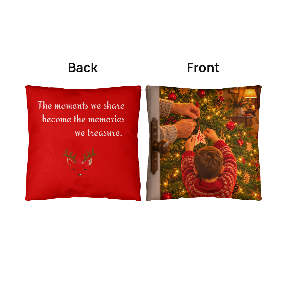 Treasured Moments — Christmas Decorative Pillow