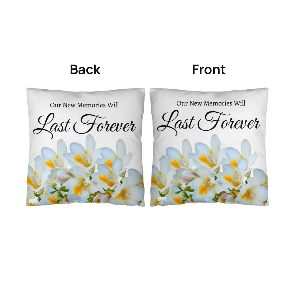 Our New Memories Will Last Forever (White - celebrates marriage & engagement)