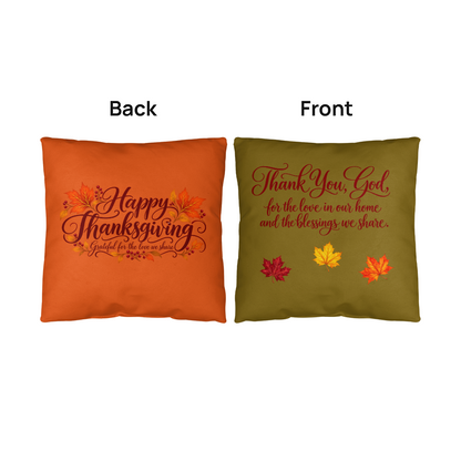 Thank You, God — Thanksgiving Decorative Pillow