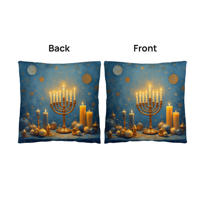 Hanukkah - faith, resilience, and light in the darkness pillow