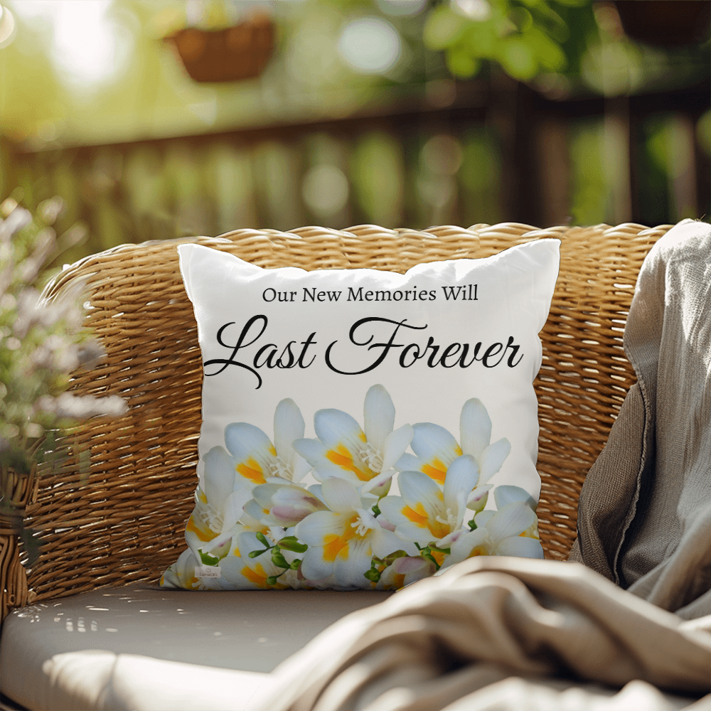 Our New Memories Will Last Forever (White - celebrates marriage & engagement)