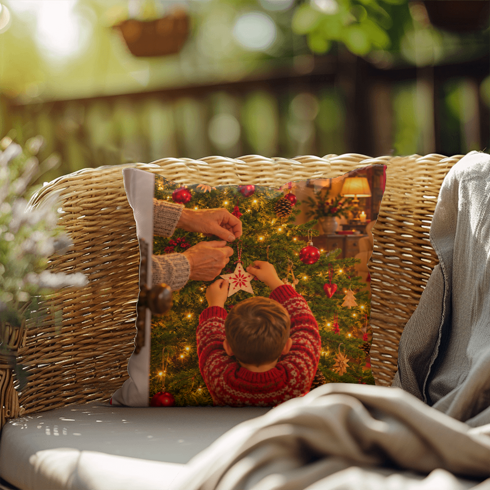 Treasured Moments — Christmas Decorative Pillow