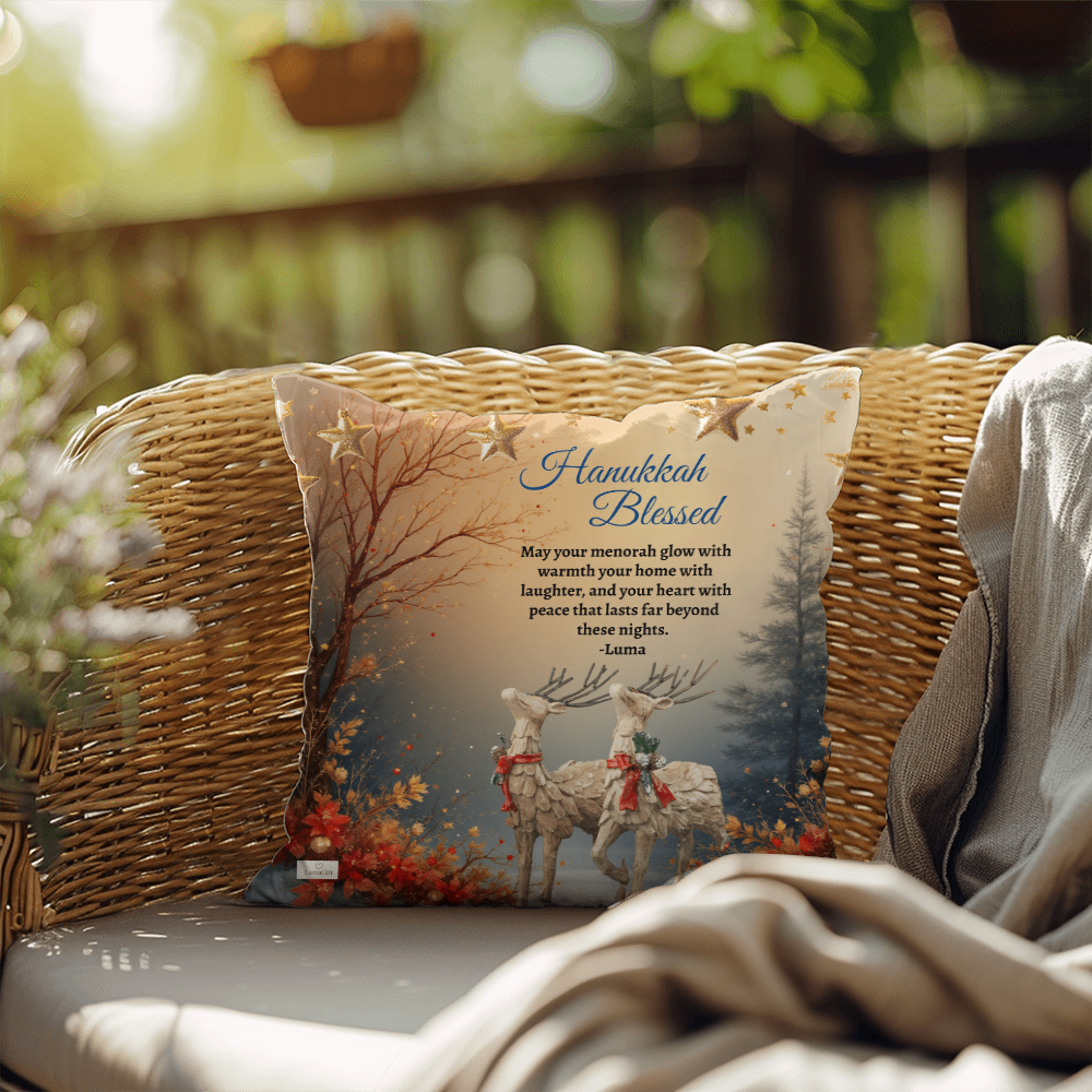 Hanukkah Blessing - Pillow