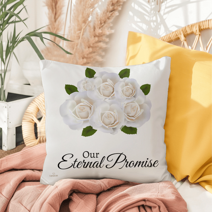 Our Eternal Love (White Roses - celebrates marriage & engagement)