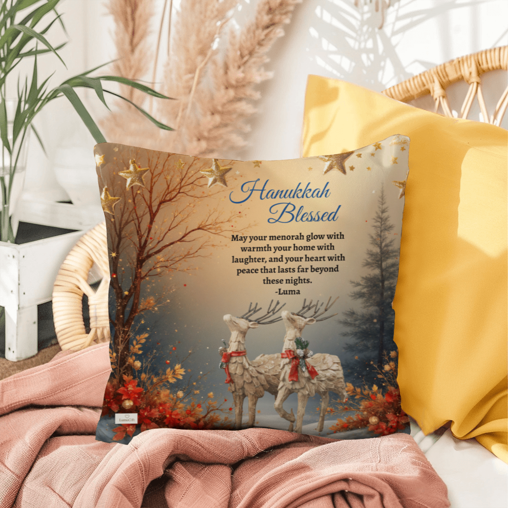 Hanukkah Blessing - Pillow