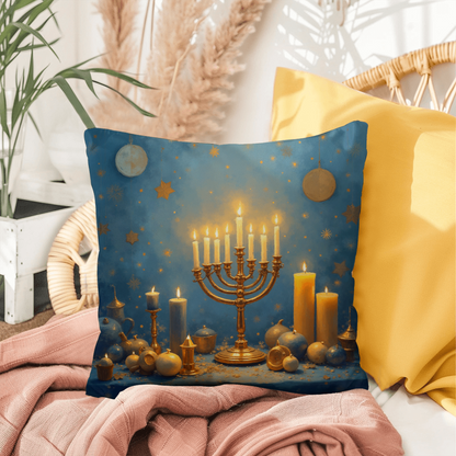 Hanukkah - faith, resilience, and light in the darkness pillow