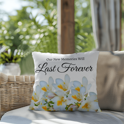 Our New Memories Will Last Forever (White - celebrates marriage & engagement)