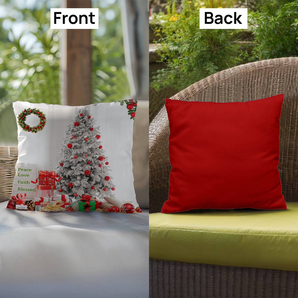 Merry Christmas Tree Gifts Pillow