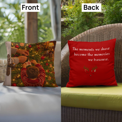 Treasured Moments — Christmas Decorative Pillow